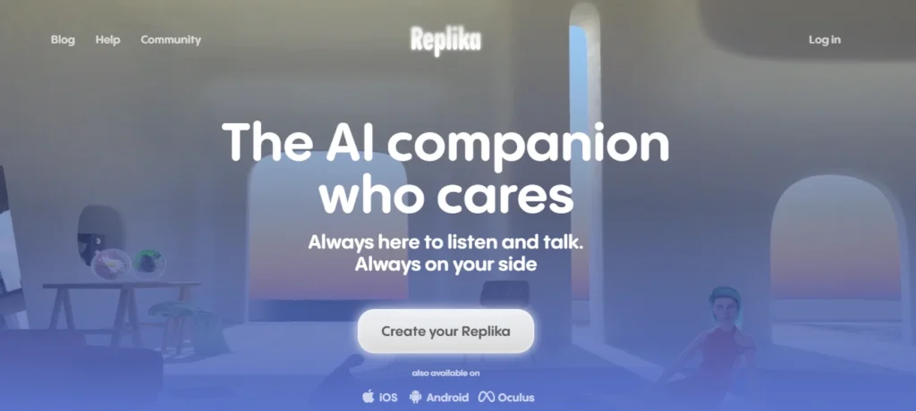 Replika Homepage